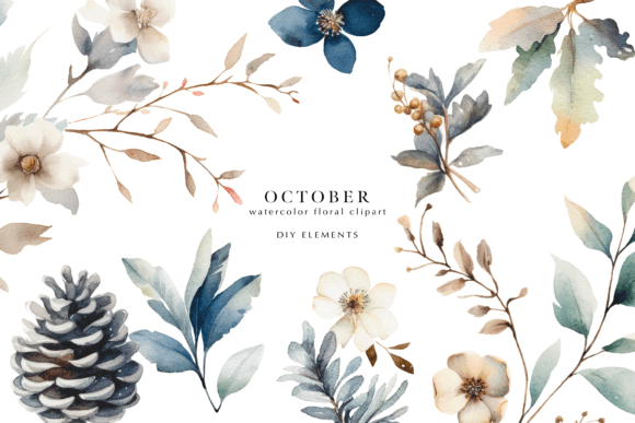 Download Watercolor Fall Clipart Diy Elements - Premium Resources